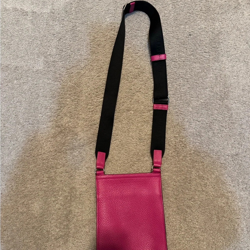 Mulberry Pink Crossbody Bag with Black Strap - Picture 2 of 8